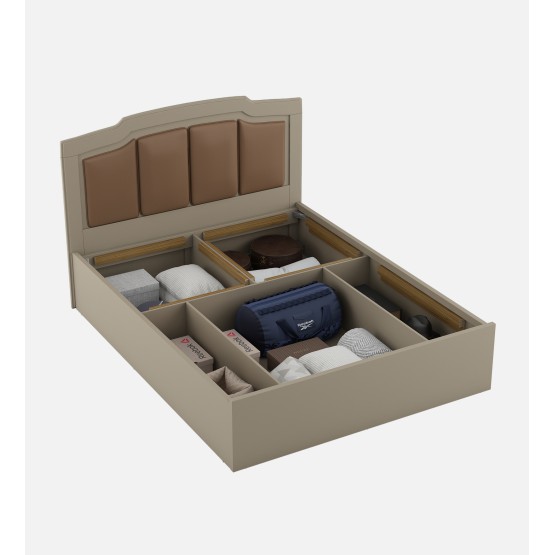 Eternia Queen Bed With 3/4 Lift On-modern Ash