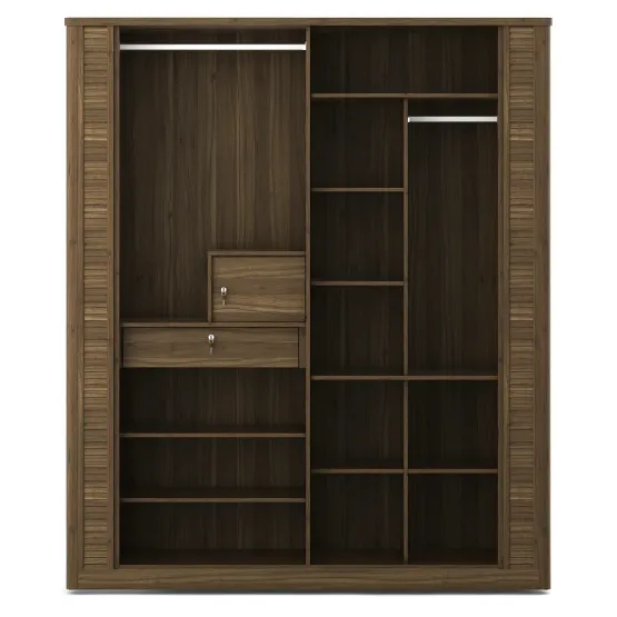 Emperor / Proton 4 Door Wardrobe - Lyon Walnut