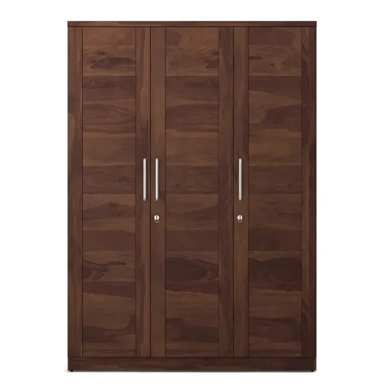 Grace 3 Door Wardrobe Without Mirror-sheesham