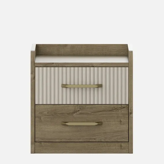 Gloria Bedside Table - Sebastian Oak