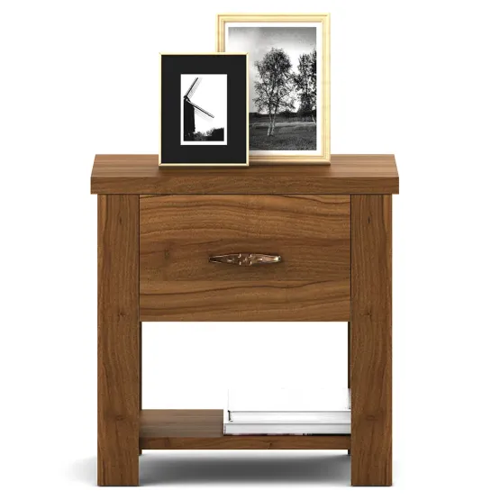 Harmony Bedside With One Drawer - Natural Teak
