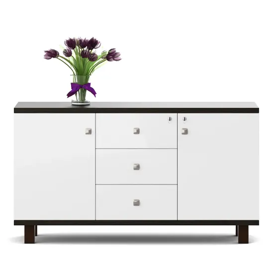 Icon Credestal Unit Small - Fumed Oak