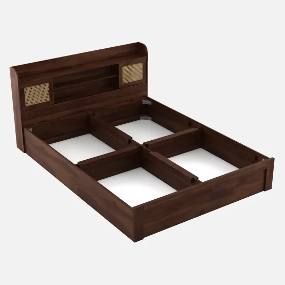 Jude King Bed With Box Storage - Sheesham