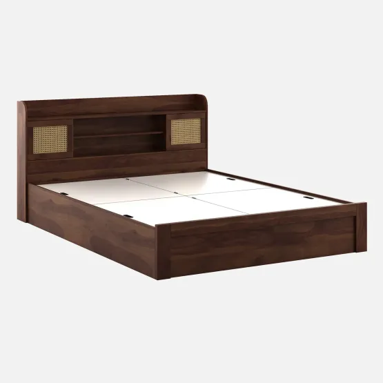 Jude King Bed With Box Storage - Sheesham