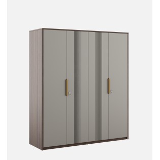 Adore 4 Door Wardrobe-sahara Beige & Dark Brown Eucalyptus