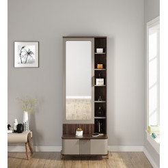 Adore Dresser-sahara Beige & Dark Brown Eucalyptus