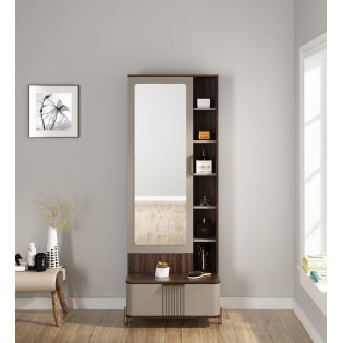Adore Dresser-sahara Beige & Dark Brown Eucalyptus