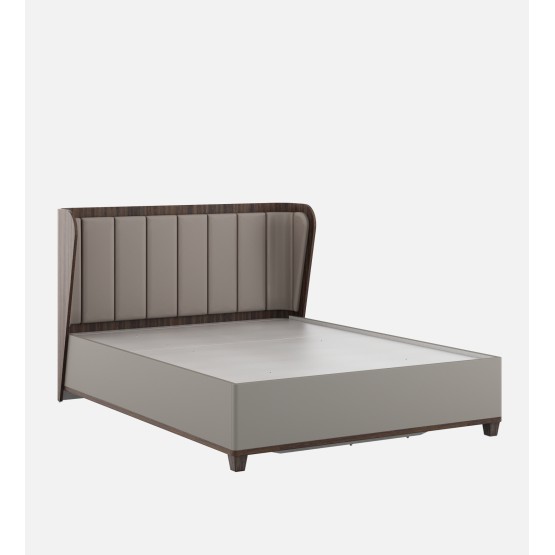 Adore Queen Bed Full Lifton-sahara Beige & Dark Brown Eucalyptus