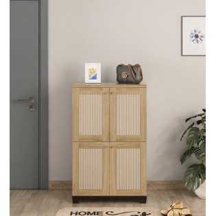 Baxton (shc01) Shoe Cabinet - Santana Oak