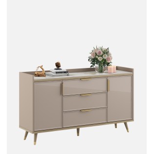 Console Unit Alora-ceramic Grey & Sebastian Oak