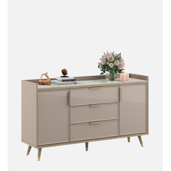 Console Unit Alora-ceramic Grey & Sebastian Oak