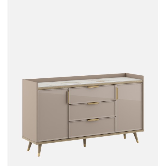Console Unit Alora-ceramic Grey & Sebastian Oak