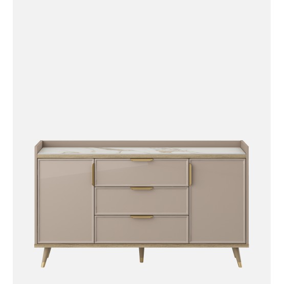 Console Unit Alora-ceramic Grey & Sebastian Oak