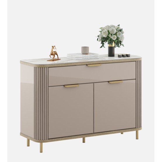 Console Unit Bella-ceramic Grey & Sebastian Oak