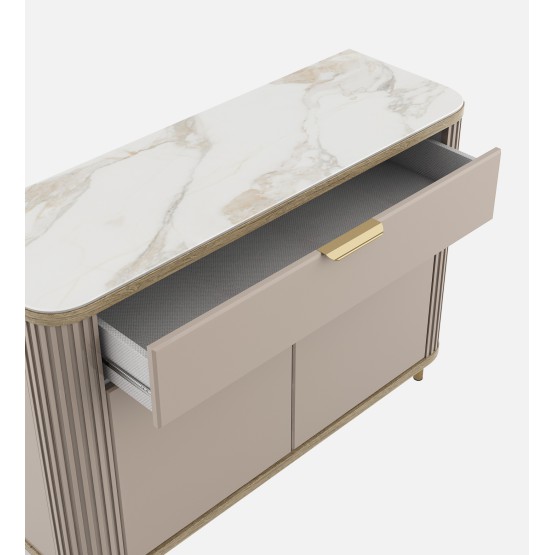 Console Unit Bella-ceramic Grey & Sebastian Oak