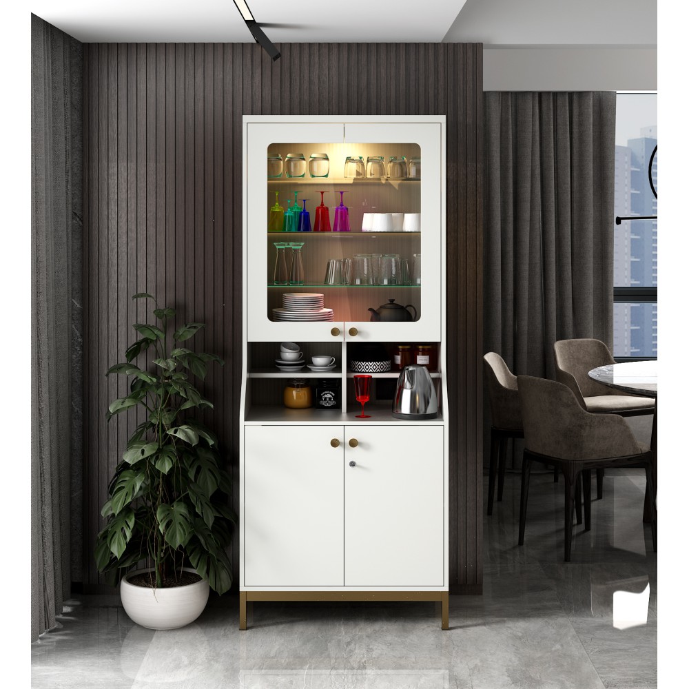 Crockery Unit Empress- Pumic Grey