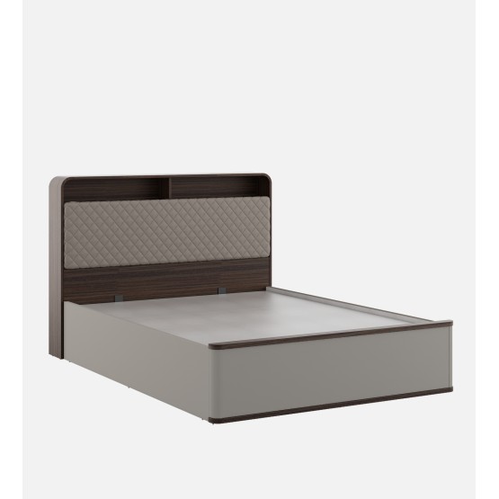 Desire Queen Bed Full Lifton-sahara Beige & Dark Brown Eucalyptus