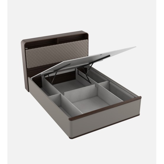 Desire Queen Bed Full Lifton-sahara Beige & Dark Brown Eucalyptus