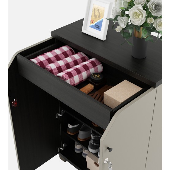 Maxwell (shc03) Shoe Cabinet - Natural Wenge