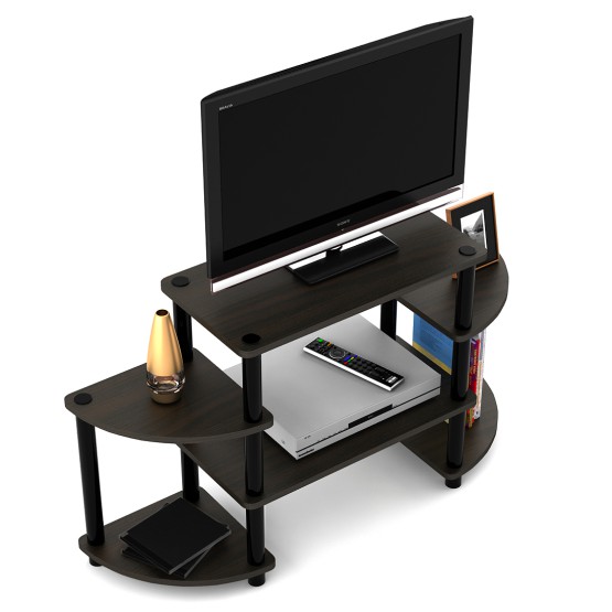 Tubular Tv Unit Rack Tr-03 - Natural Wenge Woodpore