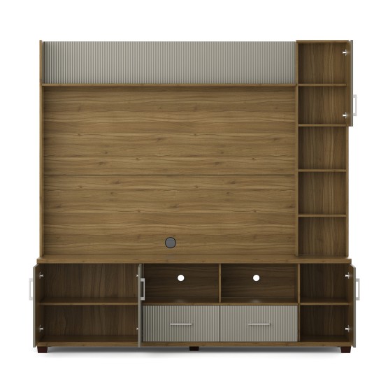 Vista Tv Wall Unit - Natural Teak