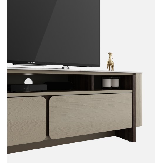 Kaya Base Tv Unit -stone Grey & Eucalyptus