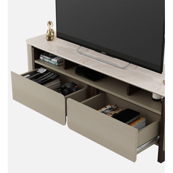 Kaya Base Tv Unit -stone Grey & Eucalyptus