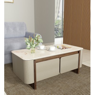 Kaya Centre Table  -  Stone Grey & Eucalyptus