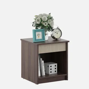 Kia Bedside Table - Lyon Walnut