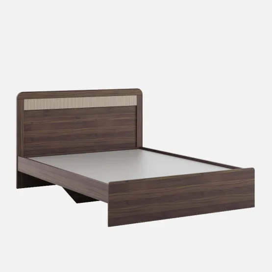 Kia Queen Bed Without Storage - Lyon Walnut