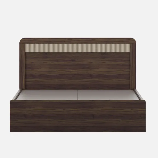 Kia Queen Bed Without Storage - Lyon Walnut