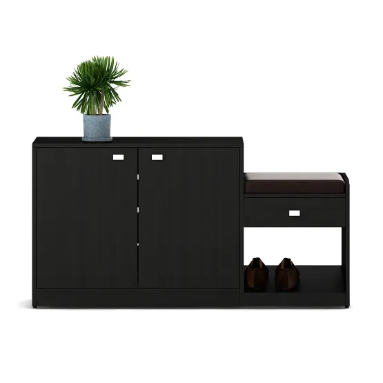 All-in-one Shoe Rack - Natural Wenge