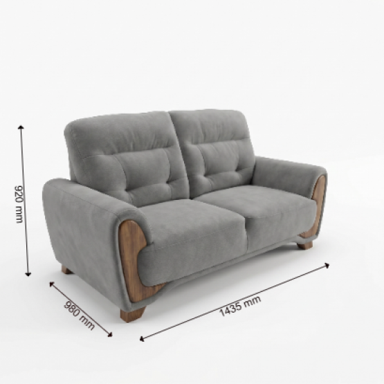 Spacewood Latina 2 Seater Sofa In Fabric - Af 706