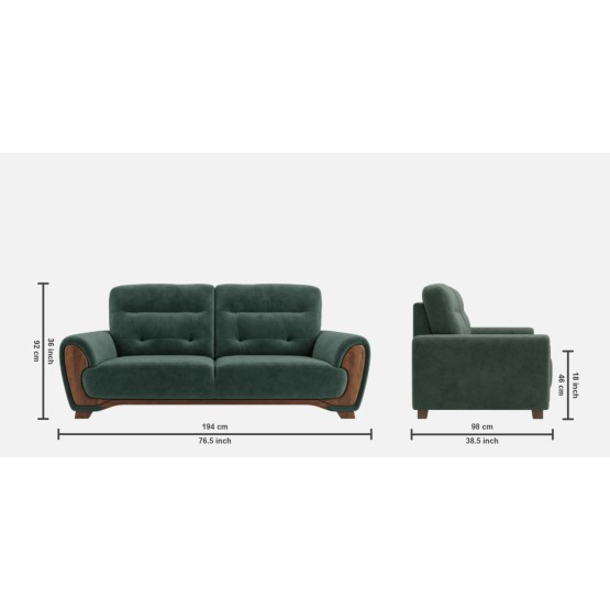 Spacewood Latina 2 Seater Sofa In Fabric - Af 719