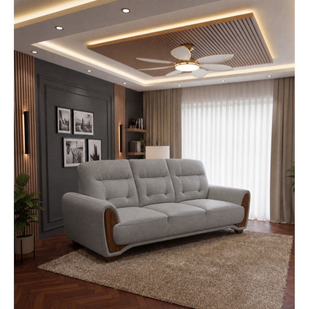 Spacewood Latina 3 Seater Sofa In Fabric - Af 706