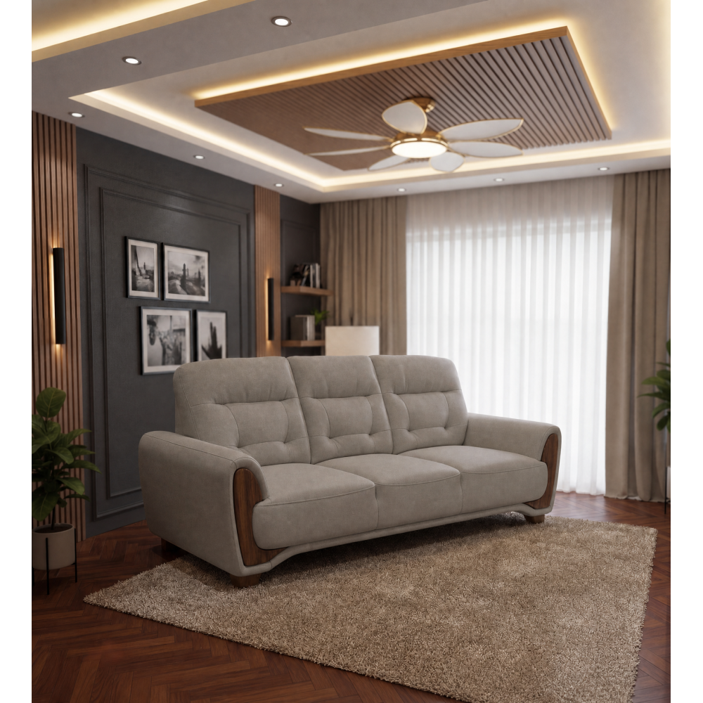 Spacewood Latina 3 Seater Sofa In Fabric - Af 707