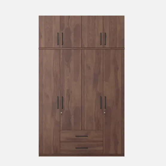 Lauren 4 Door Wardrobe Without Mirror With Loft -sheesham