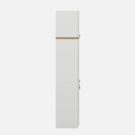 Lilly 6 Door Wardrobe Mirror With Loft - Kingston White