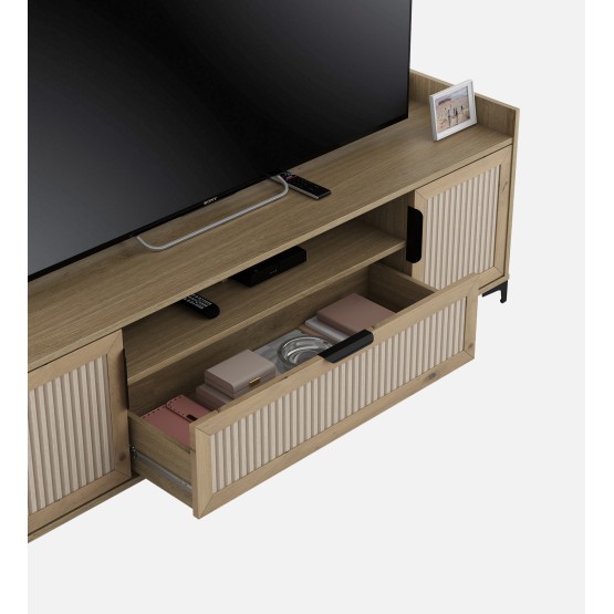 Linea Base Tv Unit - Santana Oak & Bamboo Flute