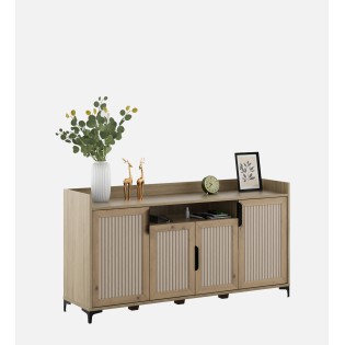 Linea Console Unit - Santana Oak & Bamboo Flute