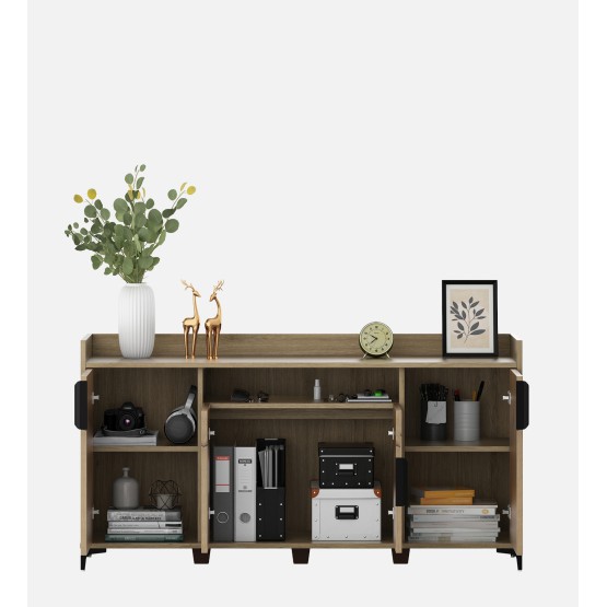 Linea Console Unit - Santana Oak & Bamboo Flute