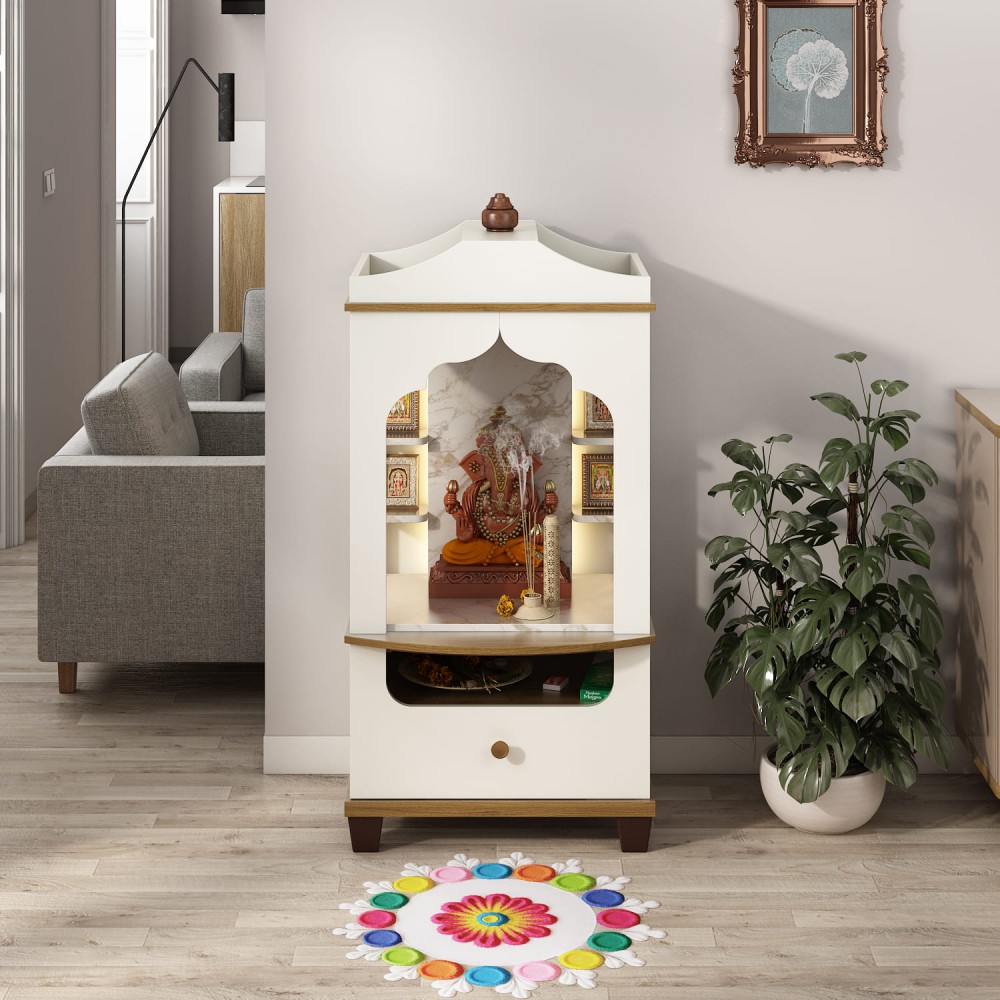 Mandir Divine-6012a - Kingstone White