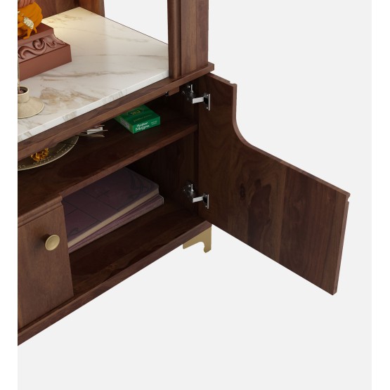 Mandir Divine-8015b - Sheesham & Linght Marble