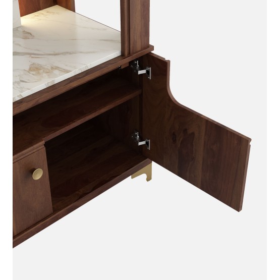 Mandir Divine-8015b - Sheesham & Linght Marble