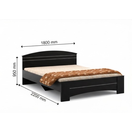 Maxima Queen Bed With Modified Understructur - Natural Wenge