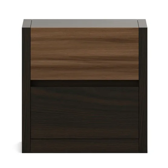 Maple Bedside Table - Fumed Oak Woodpore