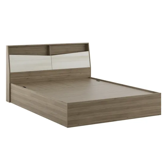 Martin King Bed With 3/4  Lifton - Lyon Walnut