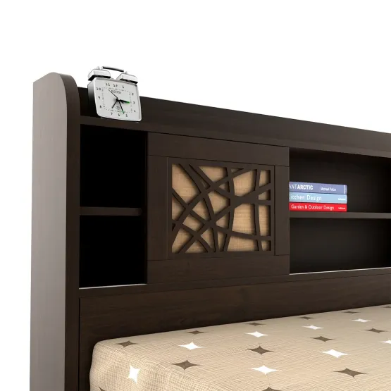 Mayflower King Bed With 3/4th Lift Storage - Vermount Woodpore