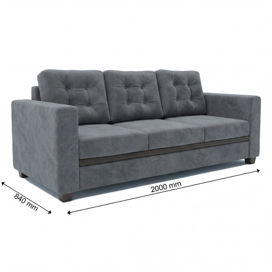 Spacewood Montessa 3 Seater Sofa In Fabric