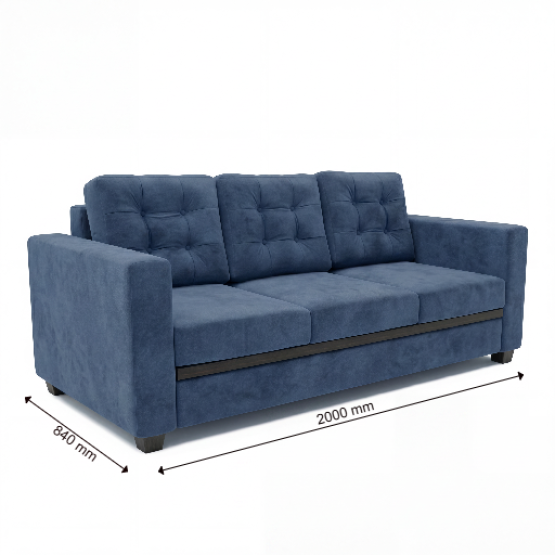 Spacewood Montessa 3 Seater Sofa In Fabric